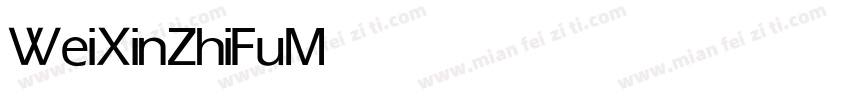 WeiXin ZhiFu Medium字体转换